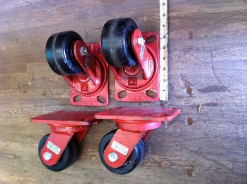 Hamilton Forged Steel Casters with 4&#034; wheels