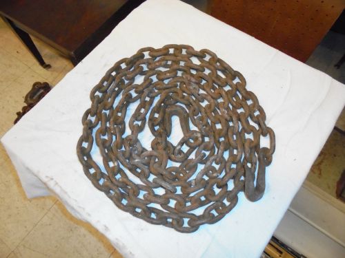 14 foot old heavy rusty log chain for sale
