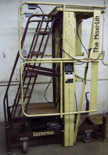 Cotterman maxi-lift 15&#039; hydraulic work platform ml-15bh for sale