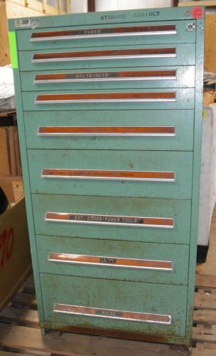 Stanley vidmar cabinet tool chest 9 drawers heavy duty 400 lbs/dwr 30 x 28 x 60 for sale