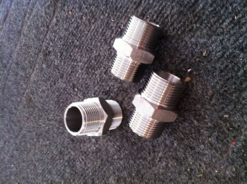 Stainless steel nipples  3/4&#034; npt (box of 10) for sale