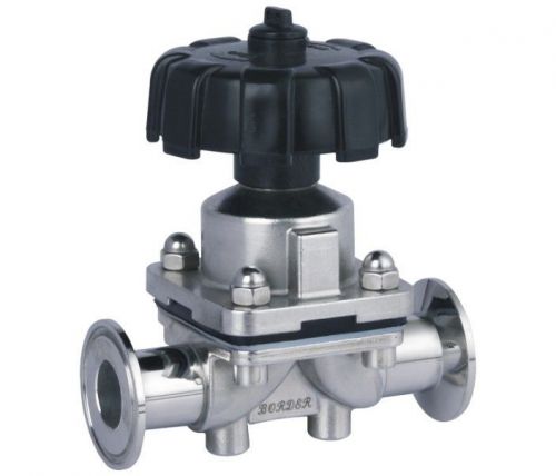 Sanitary stainless steel diaphragm valve 1.5&#034; od:38mm ss316l triclamp ptfe seat for sale