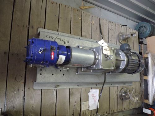 2 1/2&#034; vx100 vogelsang rotary lobe positive displacement pump &amp; motor inline for sale