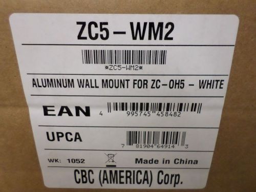 New, CBC America ZC5-WM2 Outdoor Wall Mount For ZC-0H5 White In Box ZC5 WM2A