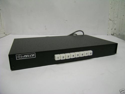 PELCO MS508GLDT 8 POSITION SWITCHER MANUAL ILLUMINATED