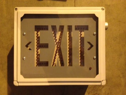 NEW HOLOPHANE EXIT SIGN EMERGENCY SIGN HAZARD LOCATION