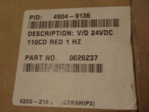 SIMPLEX 4904-9136 V/O 24 VDC 110 CD RED STROBE *NEW*