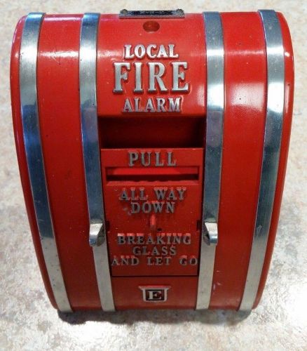 EST Edwards Vintage Fire Alarm Coded Pull Station 1850, 1851