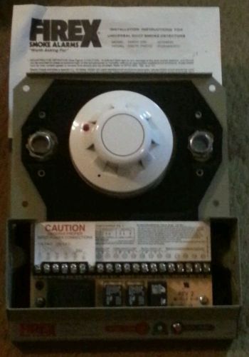 Firex 0551h universal duct smoke detector ionization type by maple chase nib for sale