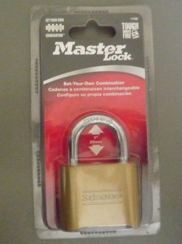 Master Lock 175D Combination Padlock New In Package