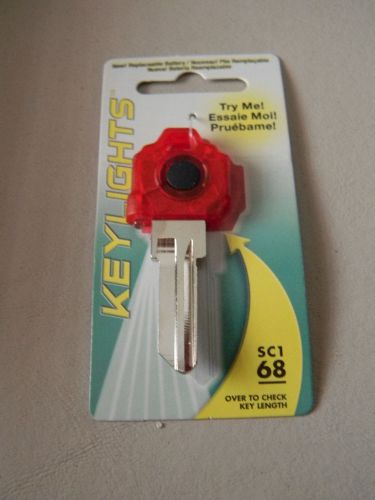 Schlage sc1 lighted  key blank - red plastic head for sale