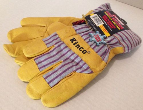 Kinco 1927 HeatKeep Pigskin Thermal Lined Leather Gloves - Large - Fast Ship!