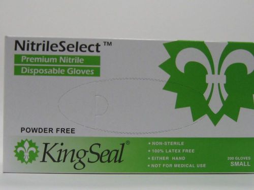 NITRILE SELECT PWD-FREE SZ SMALL GLOVES (400 GLOVES)