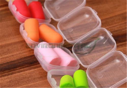 Lot 3 Pairs Colorful Ear Plugs Travel Sleep Noise Prevention Earp With Case Box