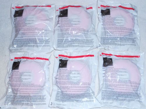 (6) pairs 3M 2097/07184 Respirator Mask Cartridges P100 Particulate - NEW!