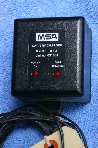 MSA 0.6A 6 Volt BATTERY CHARGER for Gas Alarms