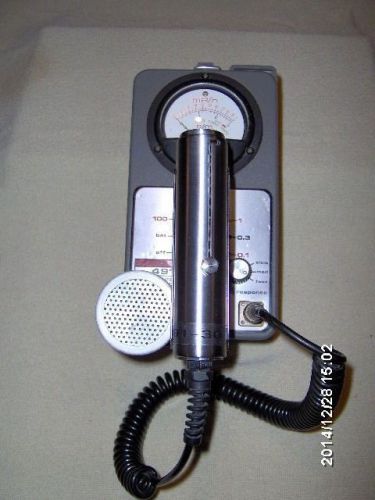 Victoreen Model 491 geiger counter w / 491-30 GM probe and speaker