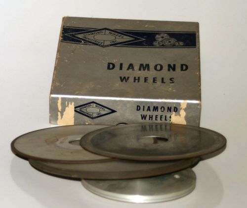 3 diamond  surface  grinding wheels ( 6&#034;x .035)(6&#034;x 1/8)(7&#034; x 1/4&#034;) for sale