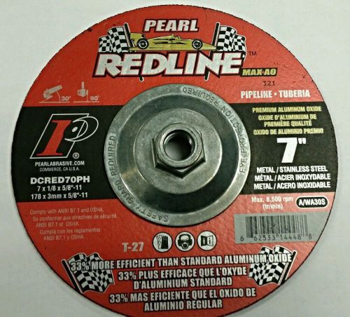Pearl Abrasive DCRED70PH 7&#034; x 1/8 x 5/8&#034;-11 Depressed Center Grinding Wheel