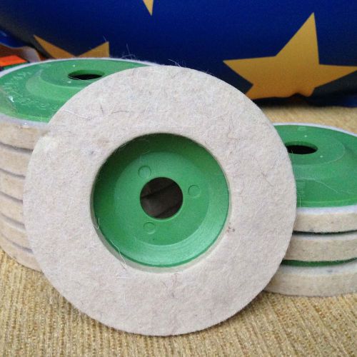 5 pcs new 4 inch round polishing wheel wool felt polishers pad pads for sale