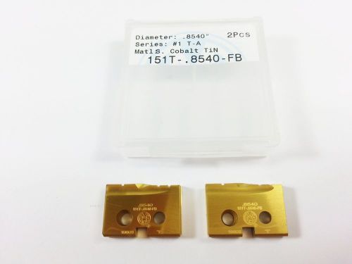 NEW  .8540&#034; 1pc AMEC Cobalt TiN FB Spade Insert Series #1 T-A (2 inserts) (J102)