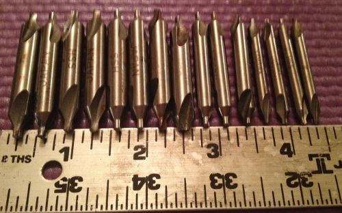 Machinist lathe tools nice assorted lot of 15 center drill(s) for sale