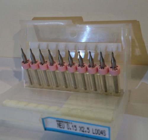 10 -  #97 .0059&#034;/.15mm carbide printed circuit board drills, us union tool *new* for sale
