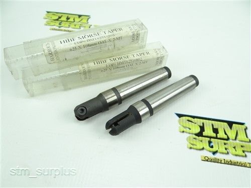 PAIR OF NEW HIBF MORSE TAPER INDEXABLE BALL NOSE END MILLS .625&#034;