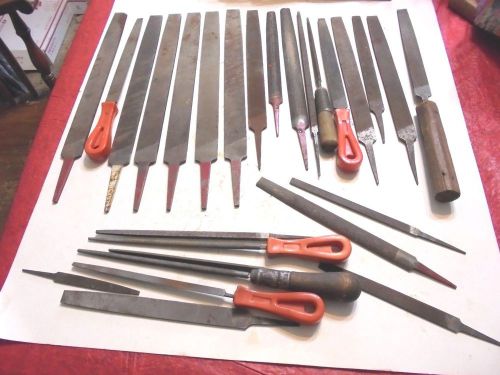 Lot of 28 machinist file lot - tool &amp; die - pattern maker- nicholson-simonds for sale