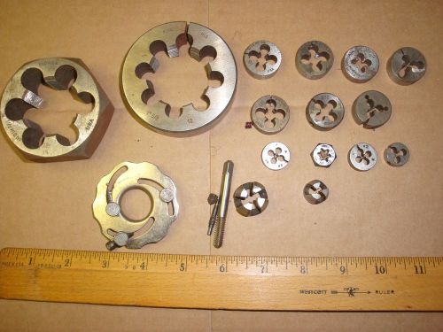 Machinist tools tap n dye threading tools storage unit found mixed lot for sale