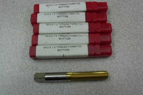 M10 x 1.5 Thread Forming Tap, Tin Coated, Bottoming