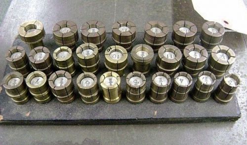 Set of 26 Ring Collets for  FMTD, Posalux &amp; Ompar Jewelry Diamond Faceting Mcs