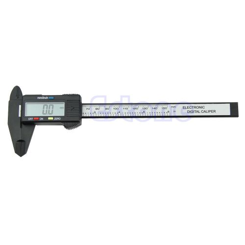New hard 6 inch 150mm electronic digital lcd plastic vernier caliper micrometer for sale