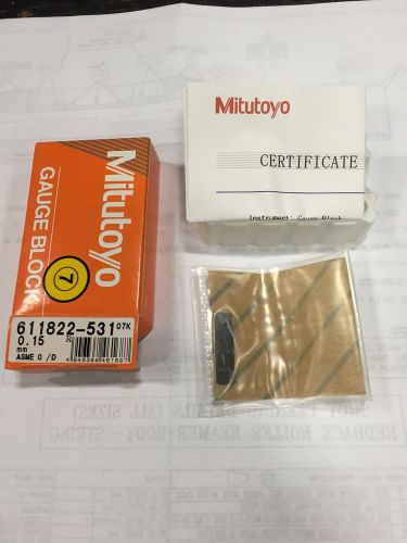 Mitutoyo Gauge Block  0.15 mm, Brand New