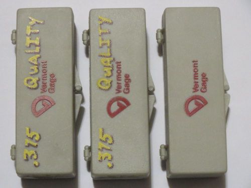 Lot of 3 Vermont Gage .375 one with certificate i boxes