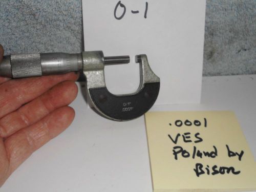 Machinists 12/26FP BUY NOW Little Use Poland VIS 0-1 Micrometer .0001