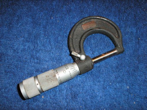 Lufkin no. 1941v 0 to 1&#034; micrometer for sale
