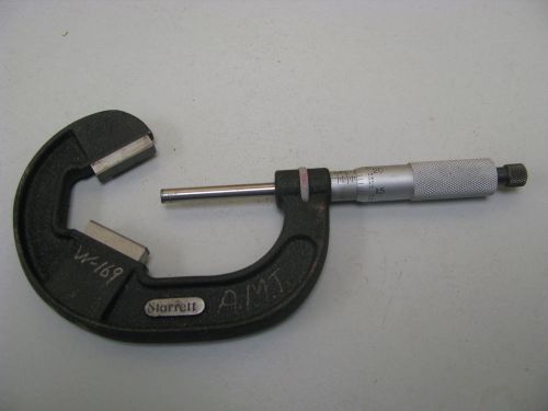 Starrett model 4832 3 fluted v-micrometer - 1-2&#034;/.001&#034; - carbide anvils - eb6 for sale