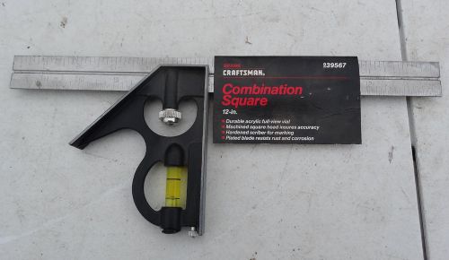 Craftsman Combination Square w Level - 12 in PN 939567 - NEW Construction Tools