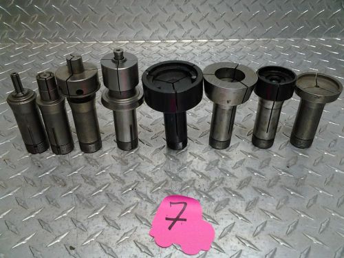 Lot of 8 5C step chuck collets for Mill Milling Lathe