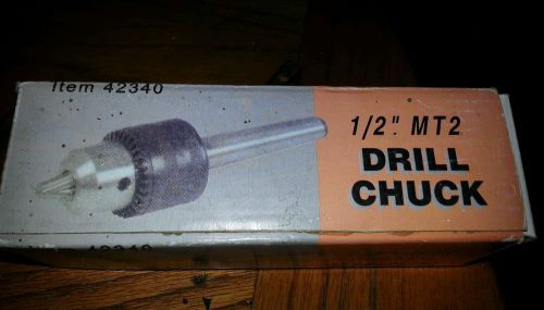 1/2 &#034; mt2 lathe drill chuck 5/64&#034; to 1/2&#034; for sale