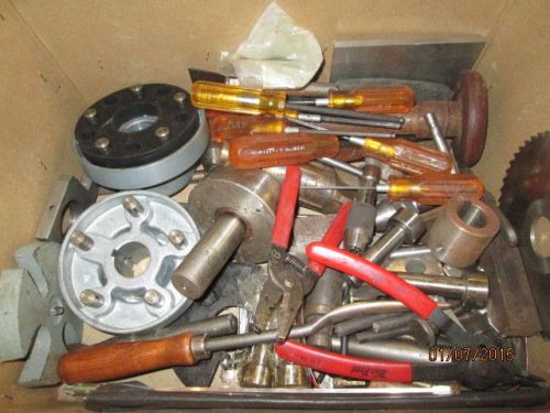 Machinist lathe mill lot of machinist tap wrench scraper collet closer parts etc for sale