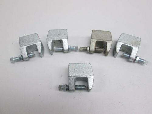 Lot 5 new assorted beam clamp 3/4in galvenized d256390 for sale