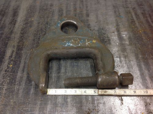 Armstrong no. 4&#034; crane bridge c-clamp  w/lifting ring free shipping blue for sale