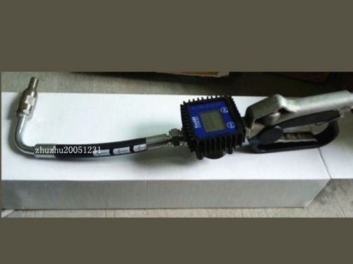 New one set digital oil &amp; lubricant nozzle gun with flow meter for sale