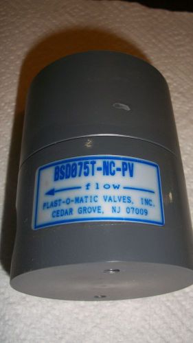Plast-O-Matic BSD075T-NC-PV Shut off Valve