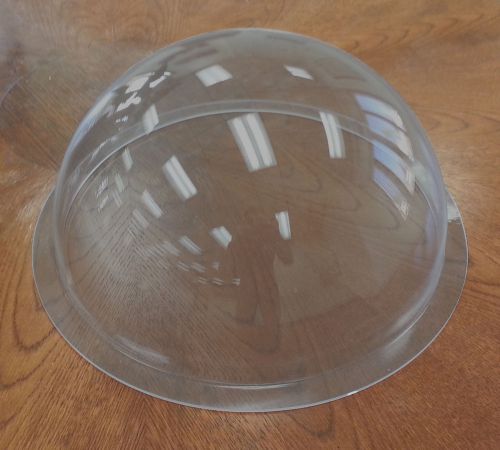 Acrylic Dome / Plastic Hemisphere - 2064 Gray - 7&#034; Diameter with 1/2&#034; Flange