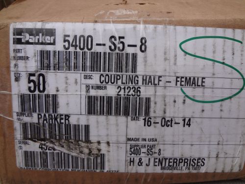 Parker 5400-s5-8  female half coupling box of 50 for sale