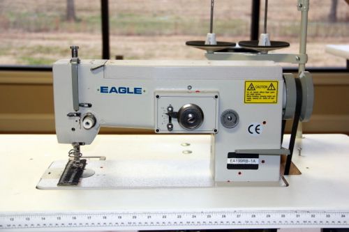 DEMO Eagle EA-199RB-1A Single Needle Lockstitch Zig Zag w/Large Bobbin &amp; Reverse