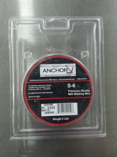 Anchor Brand ER70S-6 .035 x 2lb Spool of Welding Wire